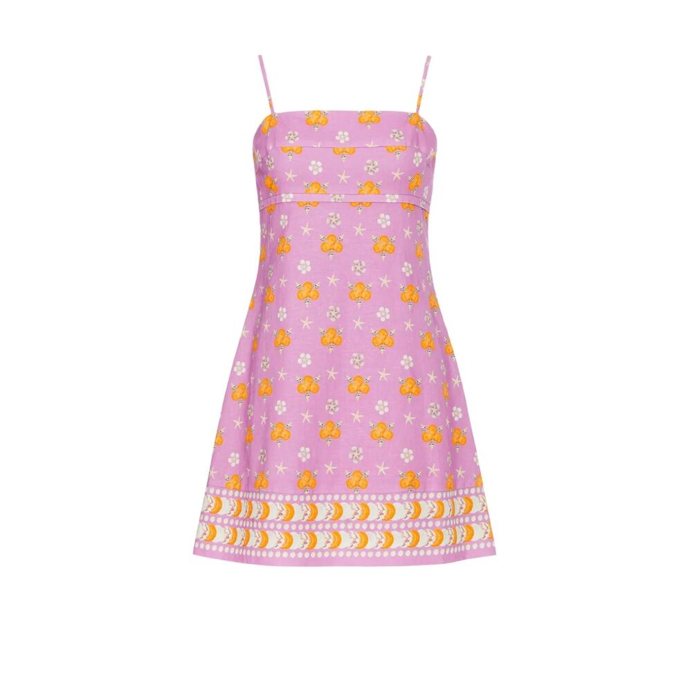 Rachel Antonoff Gwen By The Seashore Print Mini Dress Summer Beach Floral - Picture 3 of 12